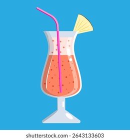 Cocktail estival. Vacances d'été, fête, café-bar, concept de loisirs.