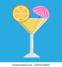 Summer cocktail. Summer vacation, party, cafe-bar, recreation concept.
