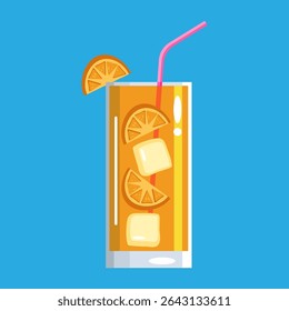 Summer cocktail. Summer vacation, party, cafe-bar, recreation concept.