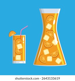 Cocktail estival. Vacances d'été, fête, café-bar, concept de loisirs.