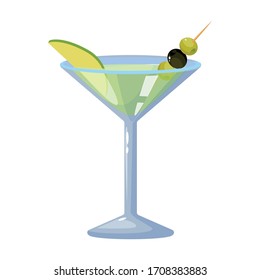 Summer cocktail vector icon.Cartoon vector icon isolated on white background summer cocktail.