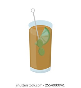 Summer Cocktail Vector Illustration - 08
