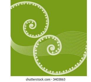 summer coil series green  vector