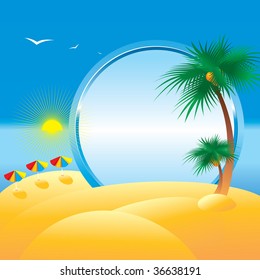 Summer. Collection of four seasons.