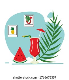 
summer collection of leisure accessories