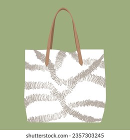 Summer collection travel bag illustration. Accessories for casual activities. The bag is suitable for campus activities and outings. Beach bag. Trendy and modern bag