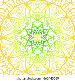 summer color floral background. hand drawn ethnic decorative ornament. vector illustration. for coloring book, greeting card, invitation. Anti-stress therapy pattern.