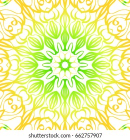 summer color floral background. hand drawn ethnic decorative ornament. vector illustration. for coloring book, greeting card, invitation. Anti-stress therapy pattern.