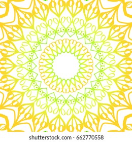 summer color floral background. hand drawn ethnic decorative ornament. vector illustration. for coloring book, greeting card, invitation. Anti-stress therapy pattern.
