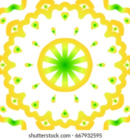 summer color floral background. hand drawn ethnic decorative ornament. vector illustration. for coloring book, greeting card, invitation. Anti-stress therapy pattern.