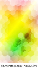 summer color hexagon banner background. vector illustration. for design, presentation