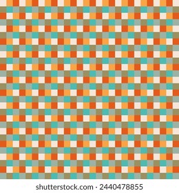 Summer color Lumberjack plaid seamless pattern. Buffalo Check Patterns. Hipster Style Backgrounds. Vector Pattern Swatches made with Global Colors.