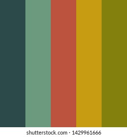 Summer color palette vector illustration.