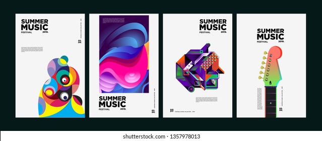 Summer Colorful Art and Music Festival Banner and Cover Template for Event, Magazine, and Web Banner.
