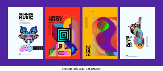 Summer Colorful Art and Music Festival Banner and Cover Template for Event, Magazine, and Web Banner.
