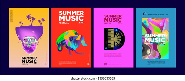 Summer Colorful Art and Music Festival Banner and Cover Template for Event, Magazine, and Web Banner.
