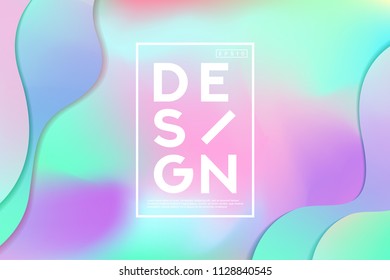 Summer Colorful Background Template. Abstract Colorful Shape and Fluid Colors Background For Poster Design. Wide Geometric Background. Simple Shapes. Eps 10 Vector.