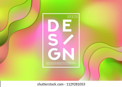 Summer Colorful Background Template. Abstract Colorful Shape and Fluid Colors Background For Poster Design. Wide Geometric Background. Simple Shapes. Eps 10 Vector.