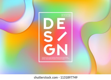 Summer Colorful Background Template. Abstract Colorful Shape and Fluid Colors Background For Poster Design. Wide Geometric Background. Simple Shapes. Eps 10 Vector.