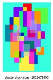Summer colorful poster design template. Set of summer sale background and illustration. Minimalist design style for summer event poster and banner.