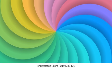 Summer colorful retro sun burst background, Colorful twirl retro burst background. Vintage summer, circus and carnival backdrop
