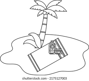 Summer Coloring Page For KDP