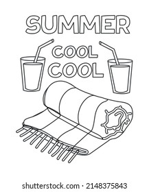 Summer Coloring Pages 
EPS FILE coloring pages interior