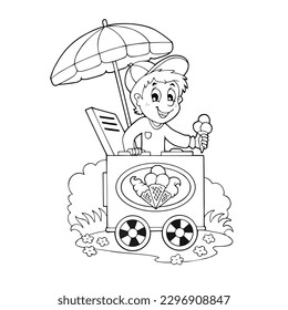 Summer Coloring Pages Ice