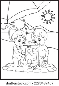 Summer Coloring Pages for Kids