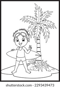 Summer Coloring Pages for Kids