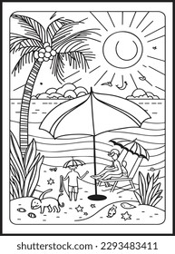 Summer Coloring Pages for kids