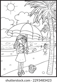 Summer Coloring Pages for kids