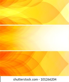summer colors web banner set