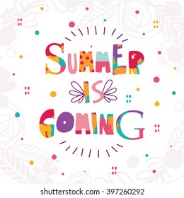 Summer is coming poster.