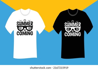 Summer is Coming SVG Cut File T Shirt Design