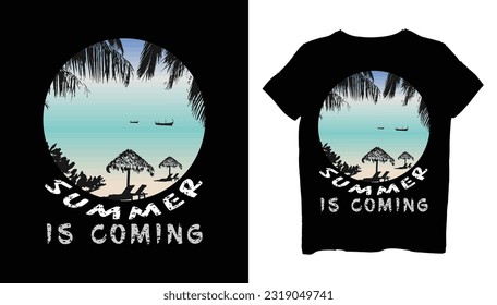 Summer is coming t-shirt design