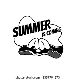 Summer is coming vacation vector