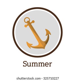Summer concept with beach icons design, vector illustration eps 10