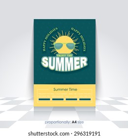 Summer Concept Flyer, Brochure Design Template