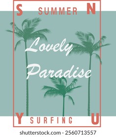 summer concept with graphic design