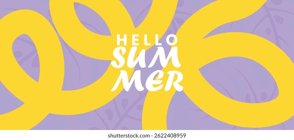 Summer concept horizontal abstract background with bright line. creative art minimalist style design template for sales, poster, header, cover, fashion ads collection