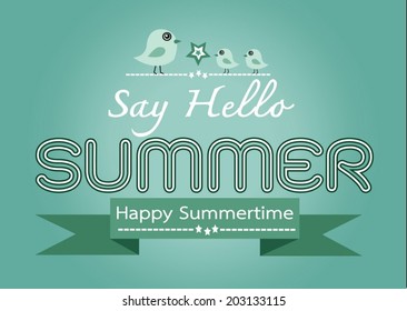 Summer concept  idea design card
