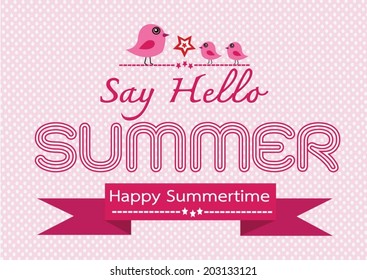Summer concept  idea design card