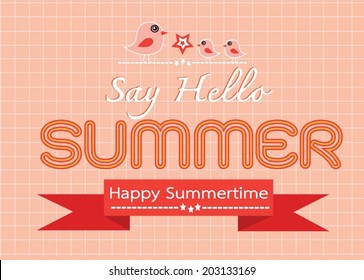 Summer concept  idea design card