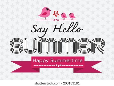 Summer concept  idea design card