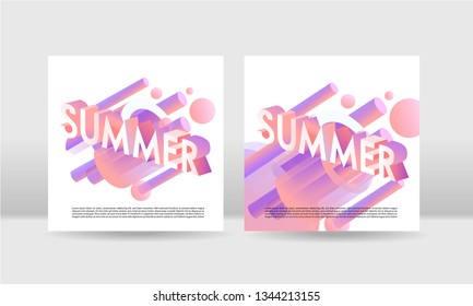 Summer concept isometric illustration