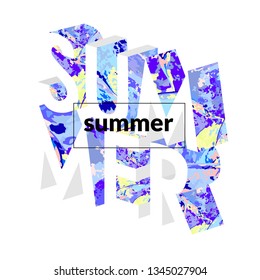 Summer concept isometric illustration