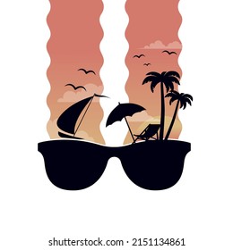 summer concept pattern and graphic design. Sale poster background. editable vector
