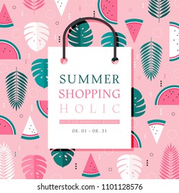 Summer concept pattern shopping event design