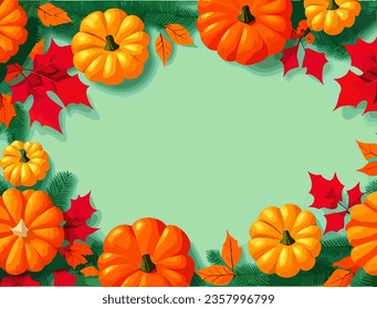 Summer connects autumn, colorful, party invitations, cards, blank space can be placed for products or text